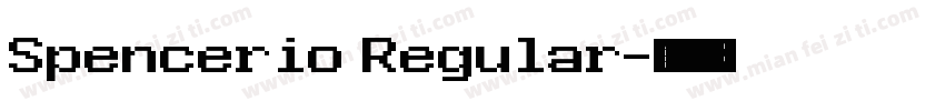 Spencerio Regular字体转换